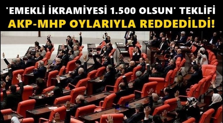 Emekliye bayram ikramiyesi teklifi reddedildi