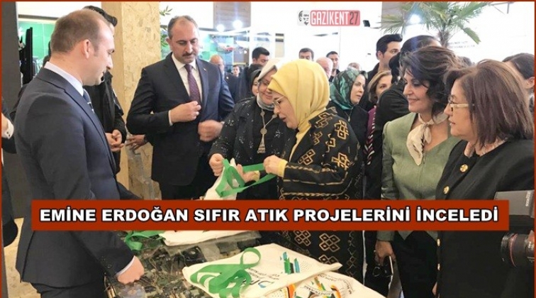 Emine Erdoğan geri d&ouml;n&uuml;ş&uuml;m projelerini inceledi