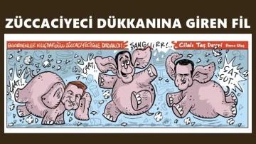 Emre Ulaş'tan düşenin dostu olmaz karikatürü