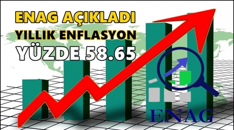 ENAG'a göre yıllık enflasyon yüzde 58.65...