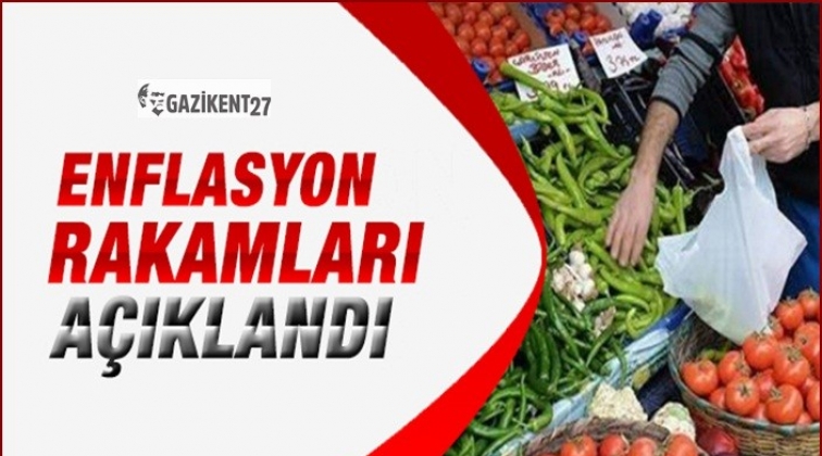 Enflasyon rakamları açıklandı