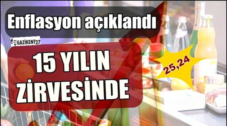 Enflasyon son 15 yılın zirvesinde