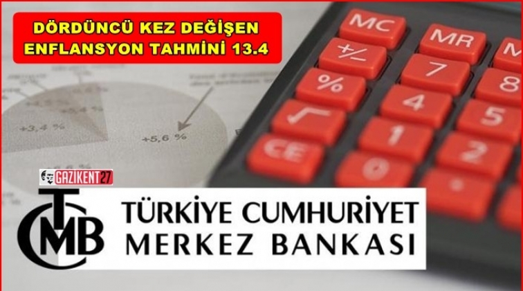 Enflasyon tahmini 8.4'ten yüzde 13.4'e yükseldi