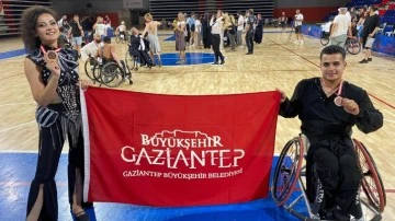 Engelli sporcu Gaziantep’e 3’üncülükle döndü
