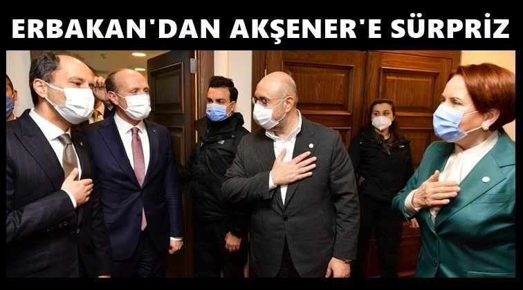 Erbakan'dan Akşener&rsquo;e s&uuml;rpriz ziyaret...