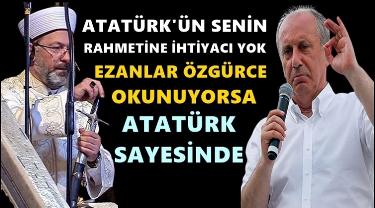 Erbaş'a bir tepki de İnce'den...