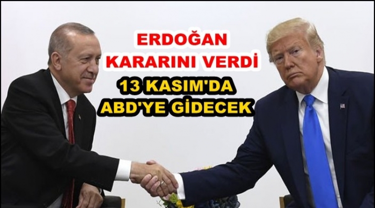 Erdoğan, ABD'ye gideceğini a&ccedil;ıkladı