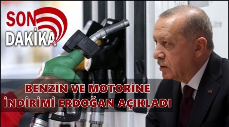 Erdoğan akaryakıt indirimini a&ccedil;ıkladı