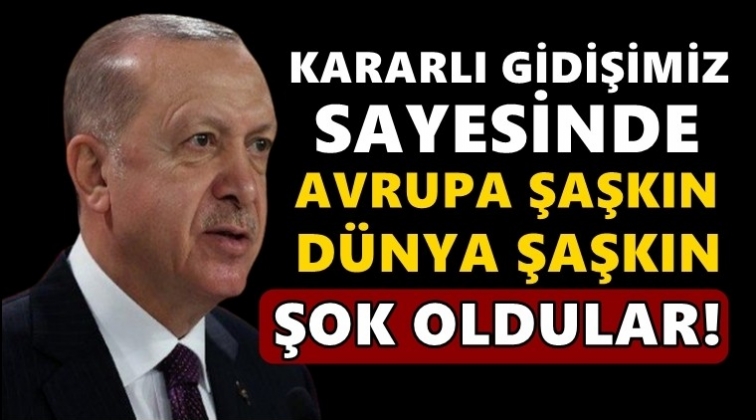 Erdoğan: Avrupa şaşkın, d&uuml;nya şaşkın!