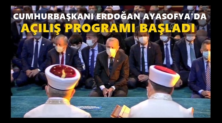 Erdoğan Ayasofya&rsquo;da...