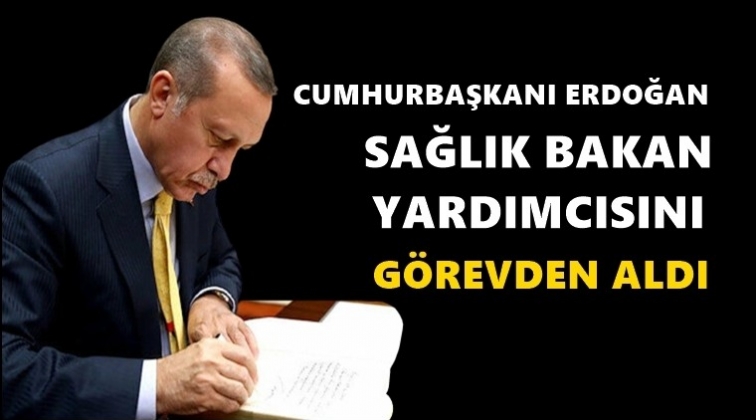 Erdoğan bakan yardımcısını g&ouml;revden aldı!