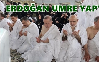 Erdoğan, bakanlarla umre yaptı...