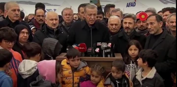 Erdoğan: Bu tür afetlerde vefaat edenlerin makamı şehitliktir