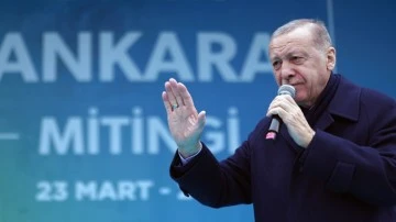 Erdoğan 'Büyük Ankara Mitingi'nde Murat Kurum'a oy istedi