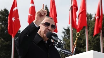 Erdoğan, &Ccedil;anakkale Zaferi kutlamalarında muhalefeti hedef aldı