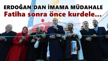 Erdoğan'dan imama müdahale: Fatiha sonra önce kurdele