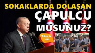 Erdoğan'dan öğretmenlere: Siz yoksa çapulcu musunuz?