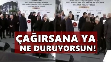 Erdoğan'dan sunucuyu azar: &Ccedil;ağırsana ya, ne duruyorsun!