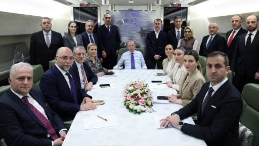 Erdoğan, Etiyopya d&ouml;n&uuml;ş&uuml; u&ccedil;akta konuştu 