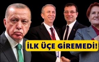 Erdoğan, ilk &uuml;&ccedil;e giremedi!