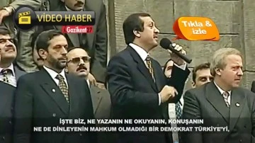 Erdoğan&rsquo;ın, 1999&rsquo;daki s&ouml;zleri yeniden g&uuml;ndem oldu...