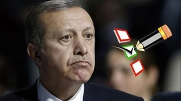 Erdoğan'ın g&ouml;rev onayı y&uuml;zde 45'e d&uuml;şt&uuml;!