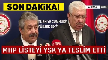 Erdoğan'ın istediği olmadı, MHP aday listesini YSK'ye sundu