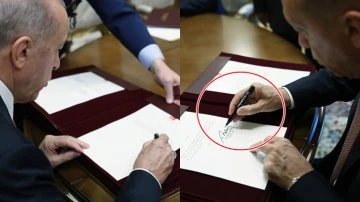 Erdoğan'ın YAŞ kararlarını imzaladığı kalemin fiyatı şaşırttı!