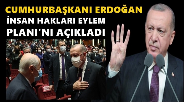 Erdoğan İnsan Hakları Eylem Planı'nı a&ccedil;ıkladı