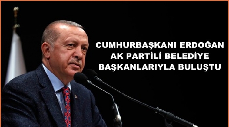 Erdoğan, İstanbul belediye başkanlarıyla buluştu
