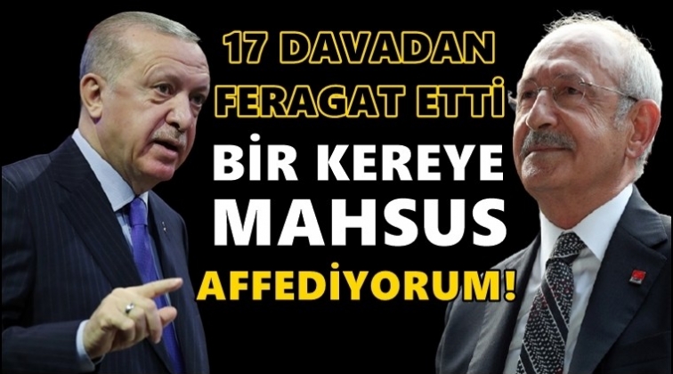 Erdoğan, Kılı&ccedil;daroğlu&rsquo;na a&ccedil;tığı 17 davayı geri &ccedil;ekti!