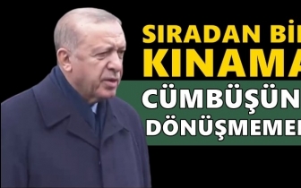Erdoğan: Kınama cümbüşüne dönmemeli...