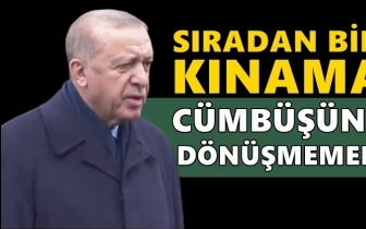 Erdoğan: Kınama c&uuml;mb&uuml;ş&uuml;ne d&ouml;nmemeli...