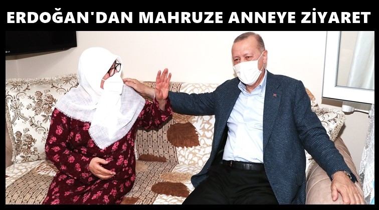 Erdoğan, Mahruze Keleş'i ziyaret etti...