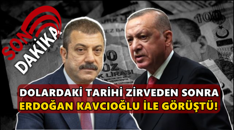Erdoğan, Merkez Bankası Başkanı ile g&ouml;r&uuml;şt&uuml;!