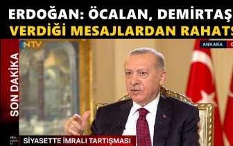 Erdoğan: &Ouml;calan, Demirtaş&rsquo;ın mesajlardan rahatsız