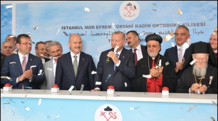 Erdoğan, Ortodoks Kilisesi Temel Atma T&ouml;reni'nde