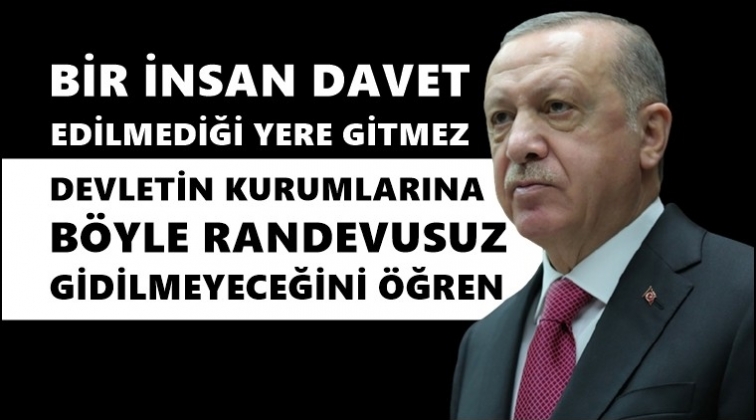 Erdoğan, randevu vermeyen T&Uuml;İK'i b&ouml;yle savundu...