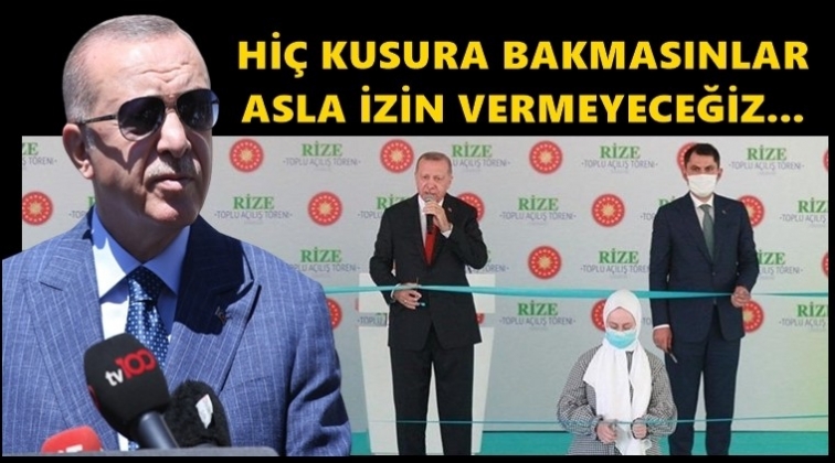Erdoğan Rize&rsquo;de 33 eserin a&ccedil;ılışını yaptı!