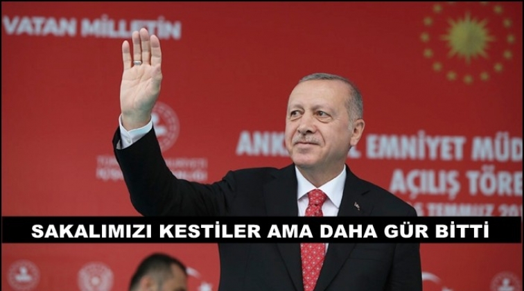 Erdoğan: Sakalamızı kestiler ama daha g&uuml;r bitti