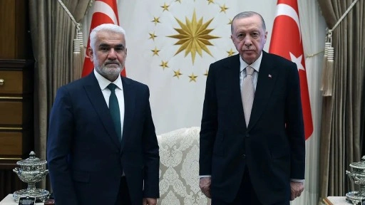 Erdoğan, Saray'da HÜDA PAR Genel Başkanı'nı kabul etti