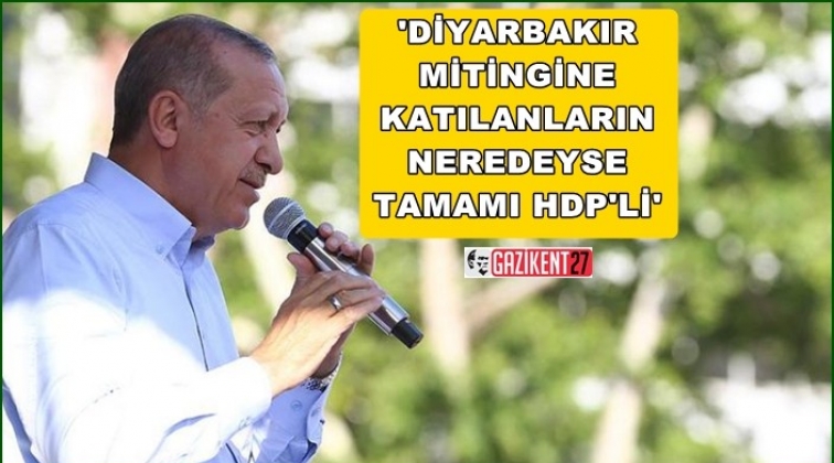 Erdoğan:  Tamamına yakını HDP'li...