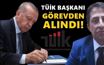 Erdoğan, T&Uuml;İK Başkanı'nı g&ouml;revden aldı!
