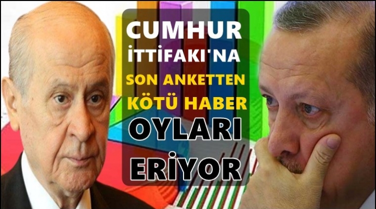 Erdoğan ve Bah&ccedil;eli'ye son anketten de k&ouml;t&uuml; haber!