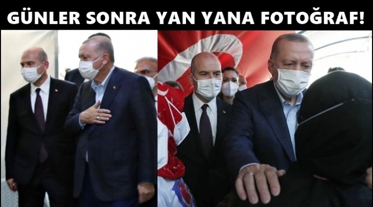 Erdoğan ve Soylu g&uuml;nler sonra yan yana!