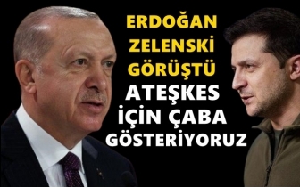 Erdoğan, Zelenskiy ile g&ouml;r&uuml;şt&uuml;...