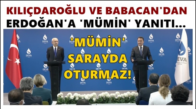Erdoğan&rsquo;a &ccedil;ok sert &lsquo;m&uuml;min&rsquo; yanıtı!