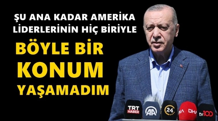 Erdoğan'dan ABD'ye tepki...