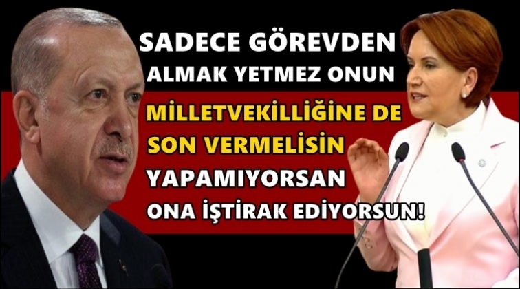 Erdoğan&rsquo;dan Akşener'e: G&ouml;revden almak yetmez!