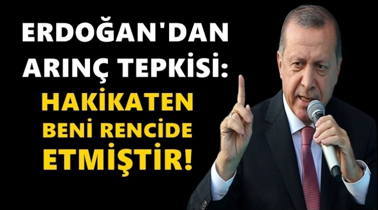 Erdoğan&rsquo;dan Arın&ccedil;&rsquo;a &ccedil;ok sert s&ouml;zler...